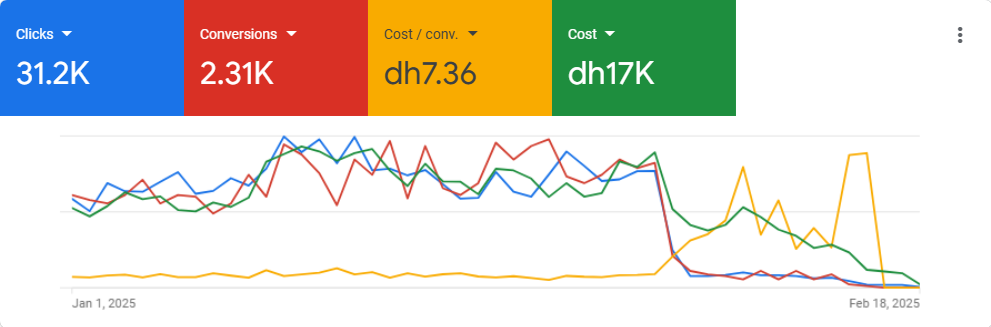 Google Ads Campaign for Muscat Furniture