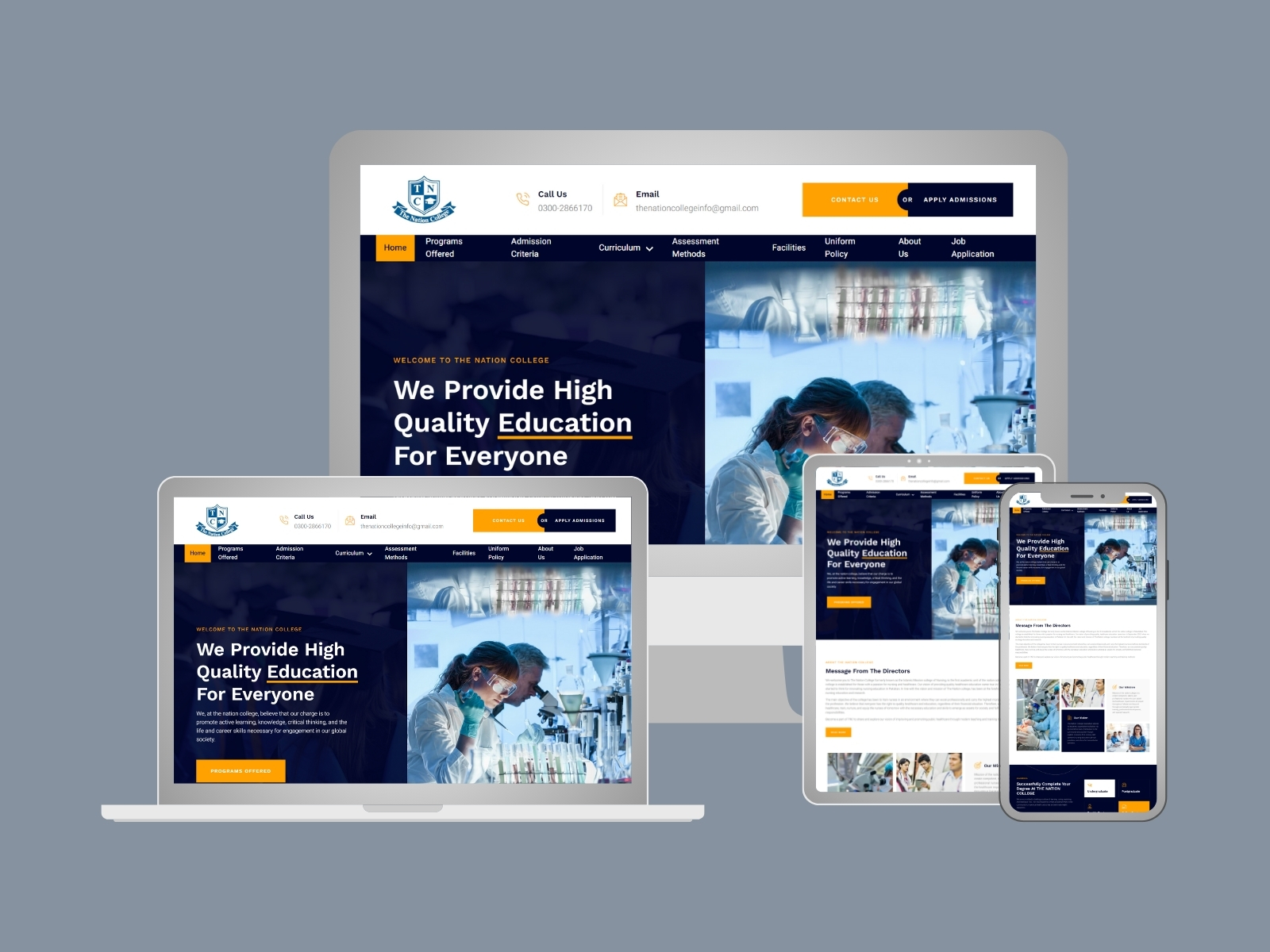 Nursing College Website