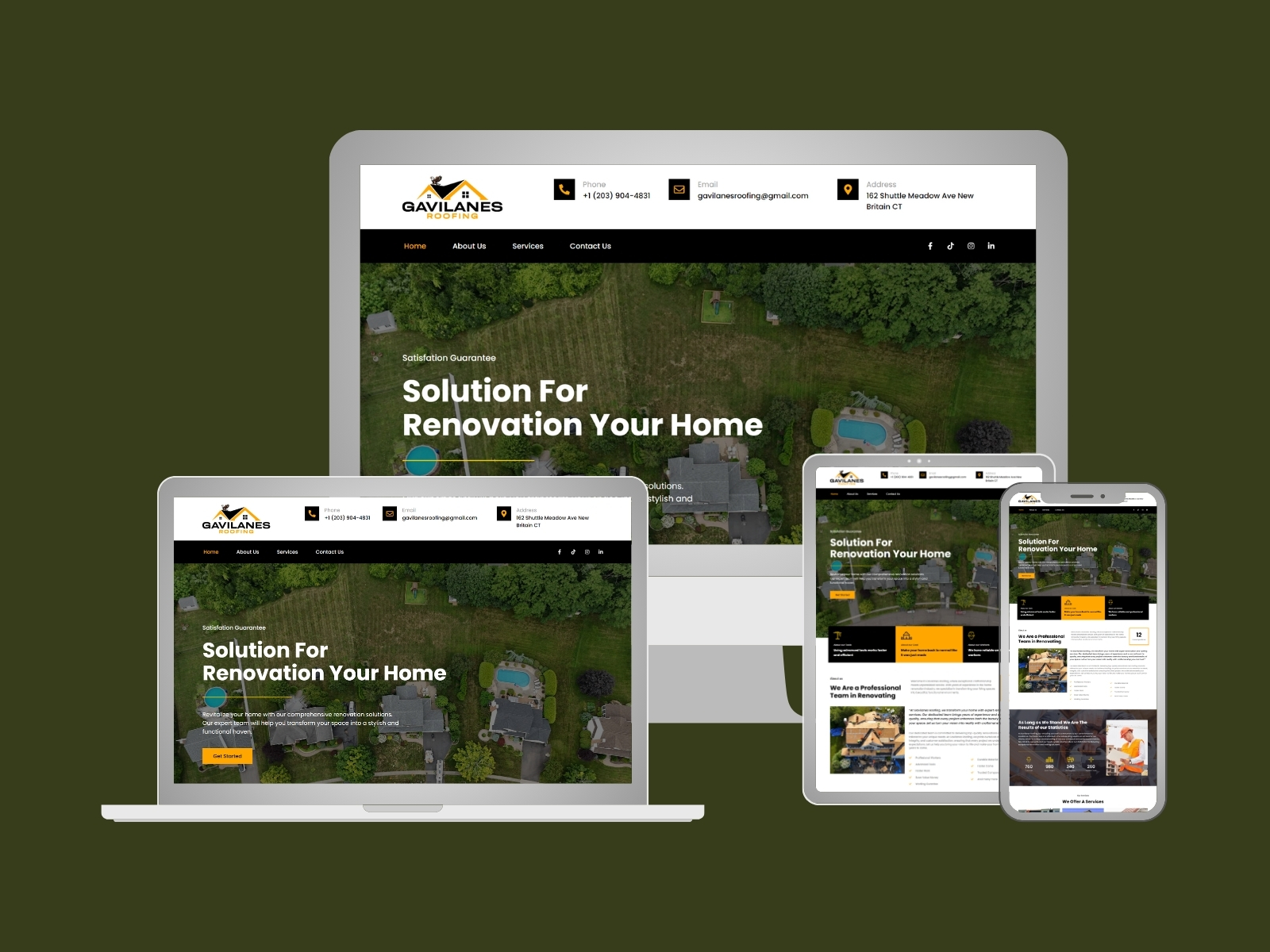 Roofing Services Website