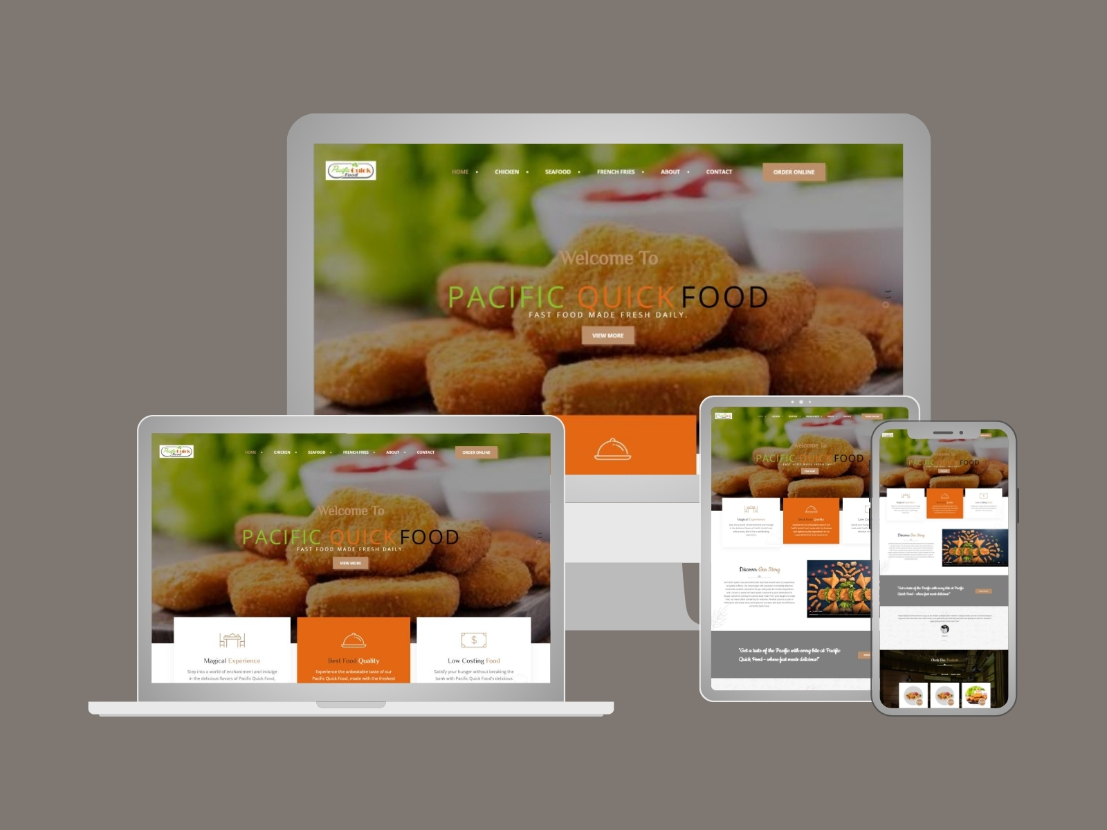 Website for Fast Food