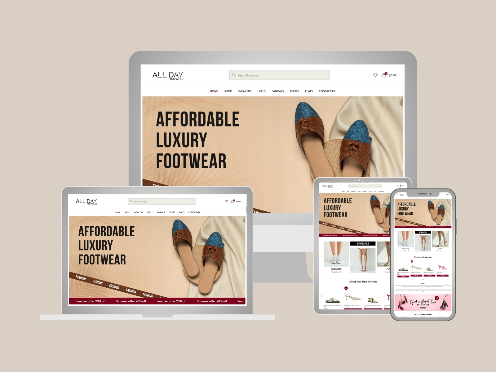Website for Ladies Shoes