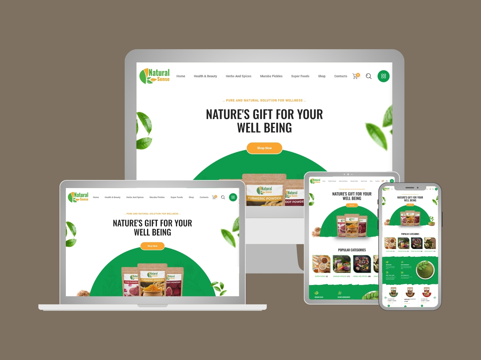 Website for Organic Products