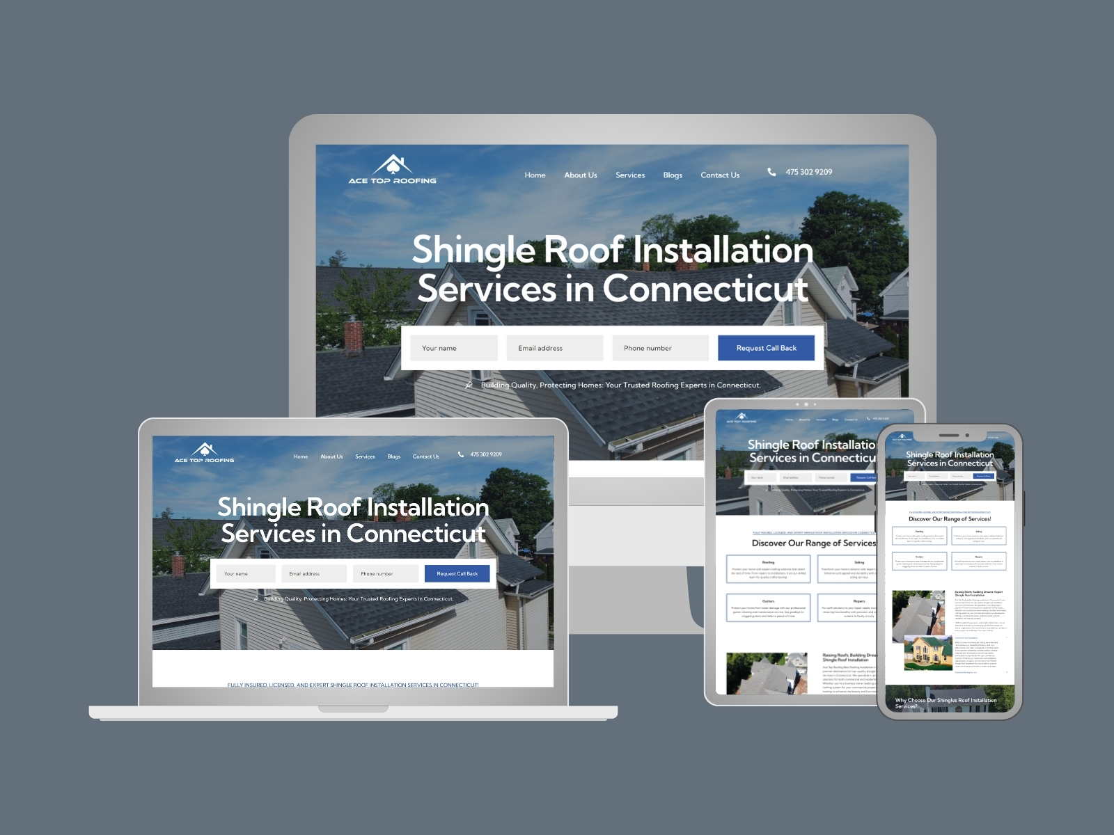 Website for Roofing Services