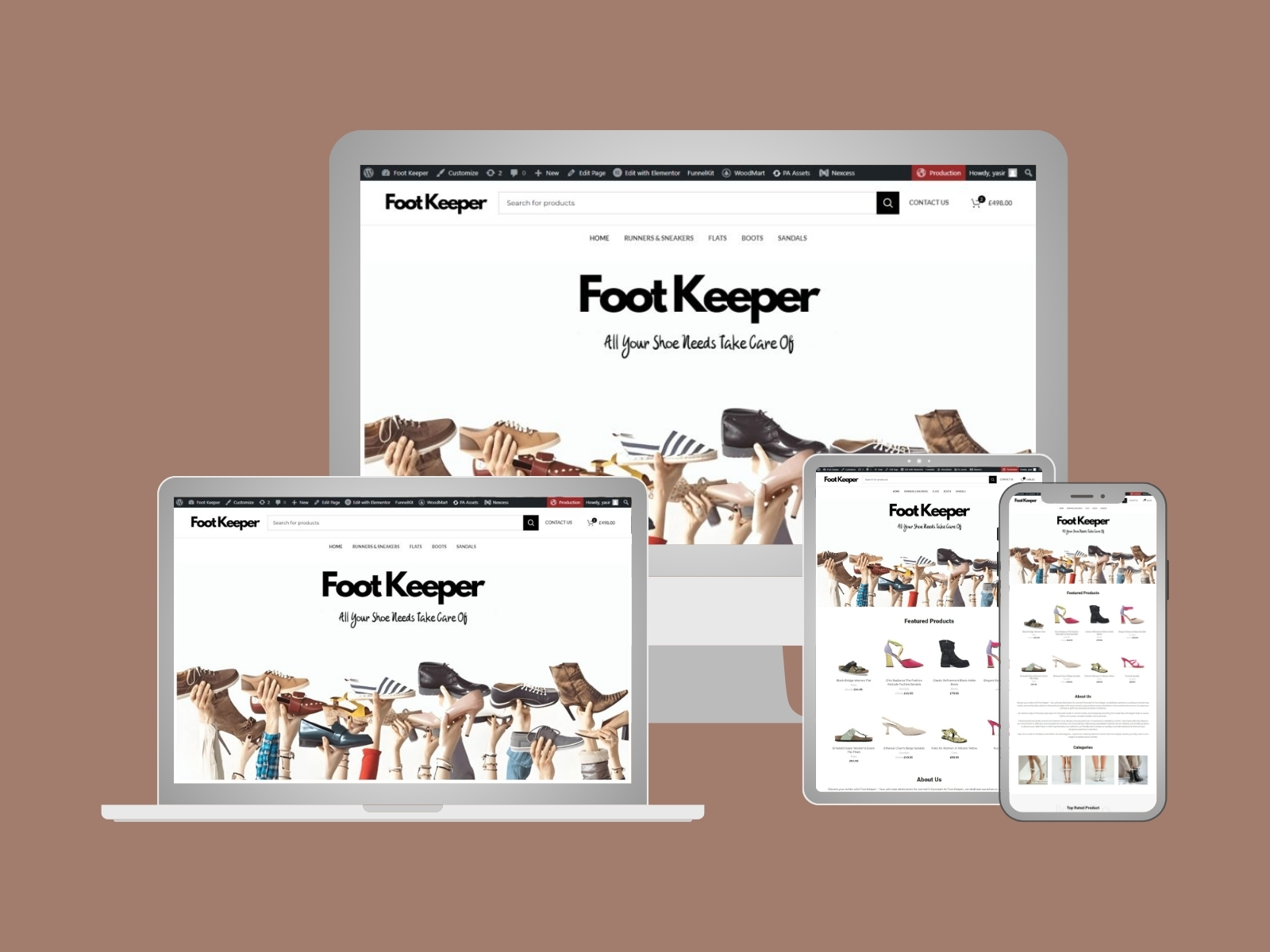 Website for Shoes